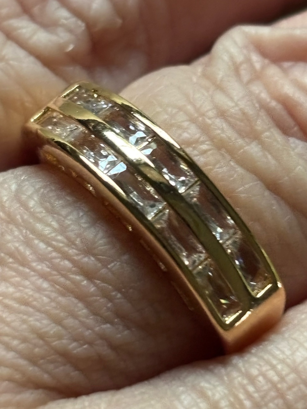 Baguette Band Ring 18k Rose Gold Plated 🌸